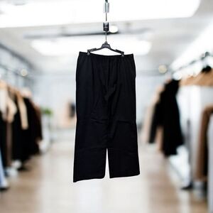 Coldwater Creek Cotton Twill Classic Black Pants, NWT